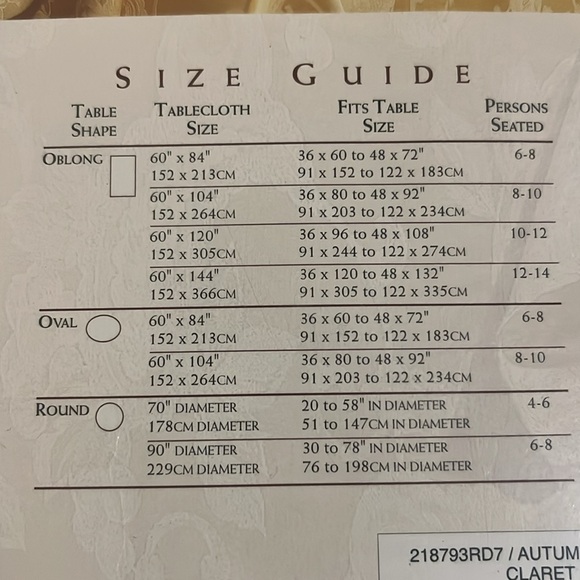 Linens n Things Damask Table Cloth - Picture 4 of 5